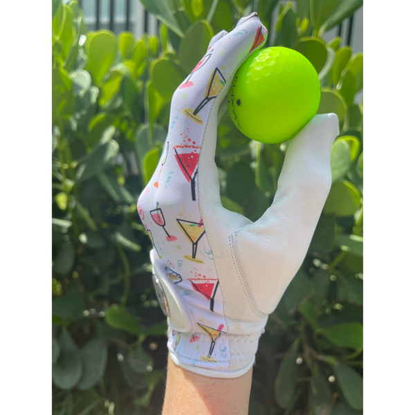 Golf Glove Printed Mesh and Leather palm with Matching Ballmarker-Part