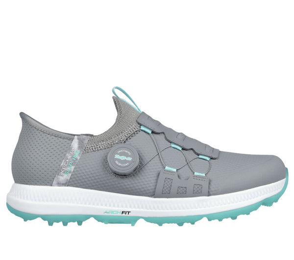 Skechers Slip-ins: GO GOLF Elite 5 Golf Shoes-Gray/Aqua