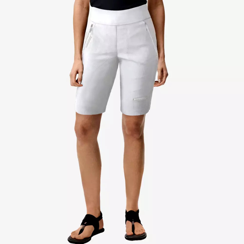 Jamie Sadock Basic Women's Skinnylicious Pull on 18" Knee Short-White