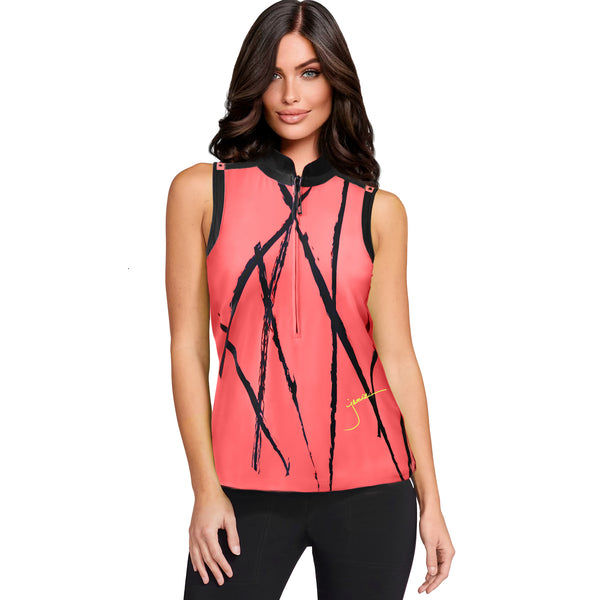 Jamie Sadock Tulip Collection-Flash Print Sleeveless Shirt