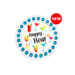 Navika Sparkly Ballmarker and clip set-Happy Hour Blue