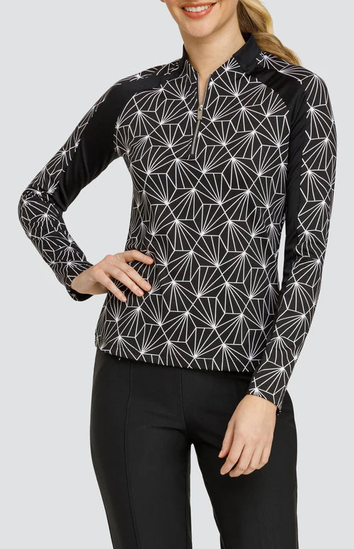 Tail Activewear Basic Ender Long Sleeved Top - Flourishing Palms Print