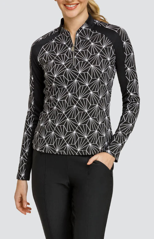 Tail Activewear Basic Ender Long Sleeved Top - Flourishing Palms Print