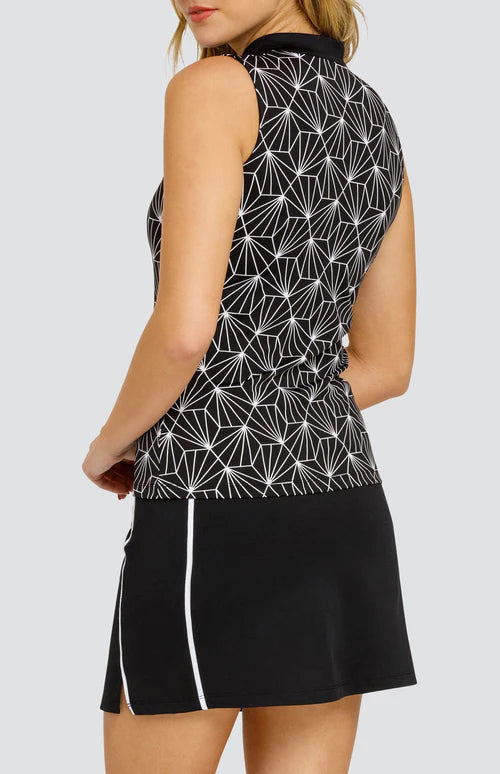 Tail Activewear Basic Candie Sleeveless Shirt-Flourishing Palms Print