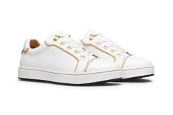 Royal Albatross Women's Buckingham White/Gold Golf Shoe