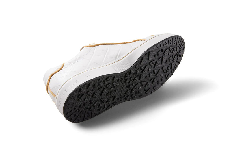 Royal Albatross Women's Buckingham White/Gold Golf Shoe