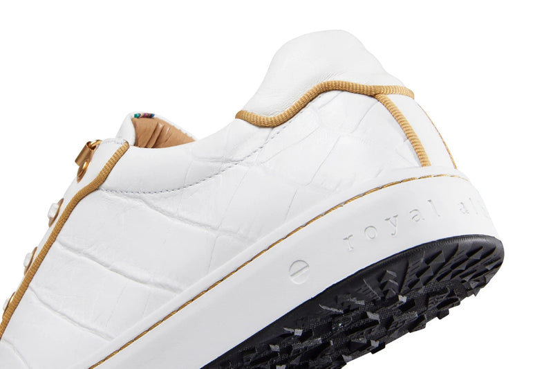 Royal Albatross Women's Buckingham White/Gold Golf Shoe