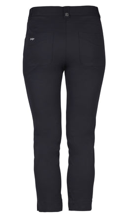 Daily Sports Basic Women's Solid Lyric Stretch Long Pants-Black, Navy, Tan